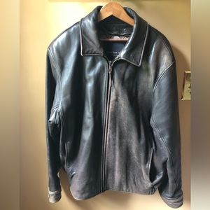 Vintage Andrew Marc Men’s L lamb skin leather jacket